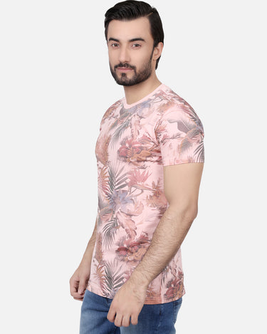 Men's Light Peach Graphic Tee - FMTGT17-039