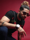 Men's Black Graphic Tee - FMTGT18-049