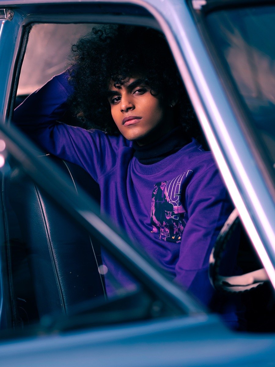 Men's Purple Sweatshirt - FMTSS21-005