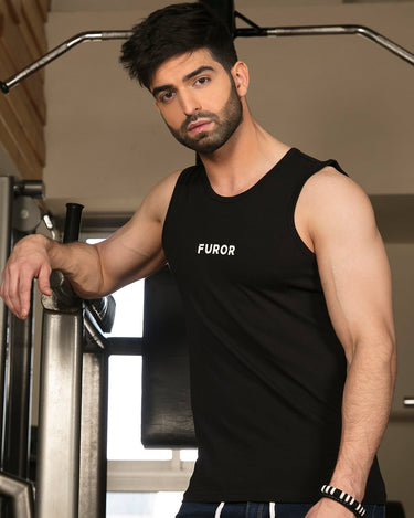 Men's Black Tank Top - FMTTS18-021