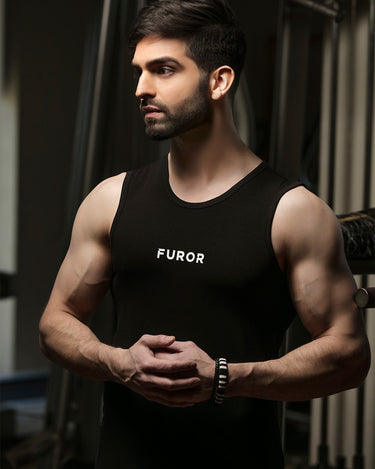 Men's Black Tank Top - FMTTS18-021