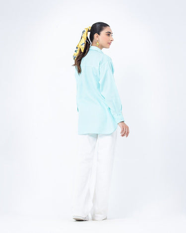 Women's Soft Cyan Shirt - FWTS23-033