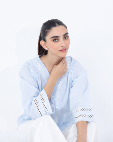 Women's Sky Blue Top - FWTTB23-022