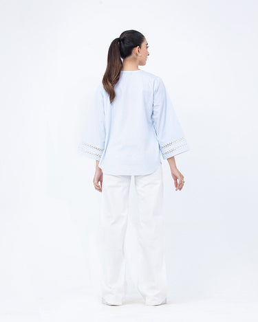 Women's Sky Blue Top - FWTTB23-022