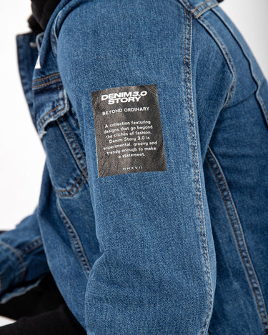 Men's Mid Blue Denim Jacket - FMTJD21-006