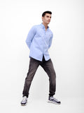Men's Light Blue Casual Shirt - FMTS21-31538