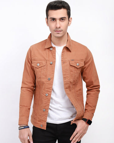 Men's Camel Brown Jacket - FMTJW21-003