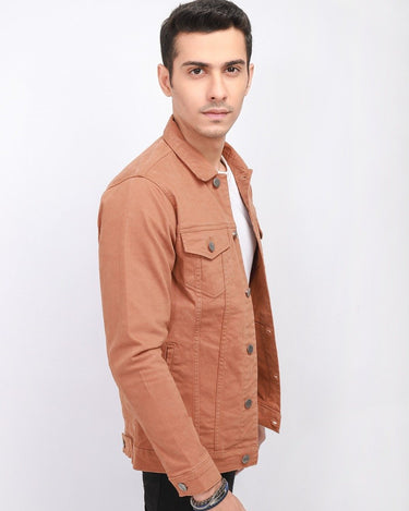 Men's Camel Brown Jacket - FMTJW21-003