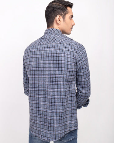 Men's Grey Casual Shirt - FMTS21-31515