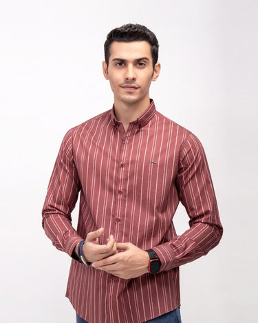Men's Red Casual Shirt - FMTS22-31532