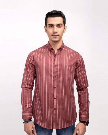 Men's Red Casual Shirt - FMTS22-31532