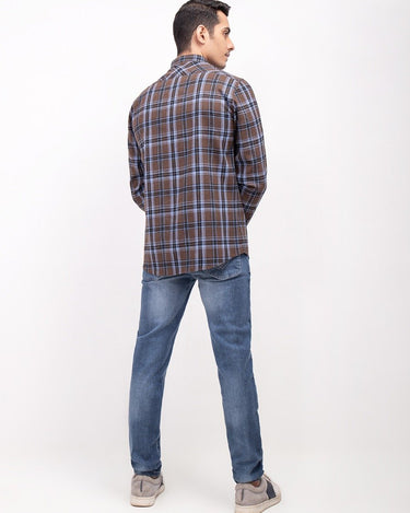 Men's Brown Casual Shirt - FMTS21-31513