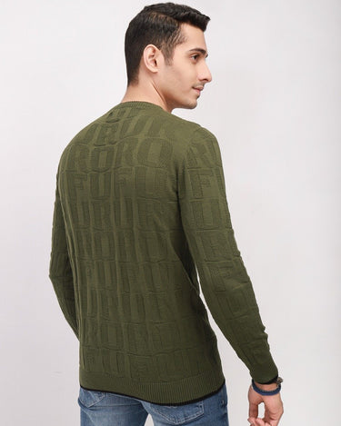 Men's Olive Sweater - FMTSWT21-011