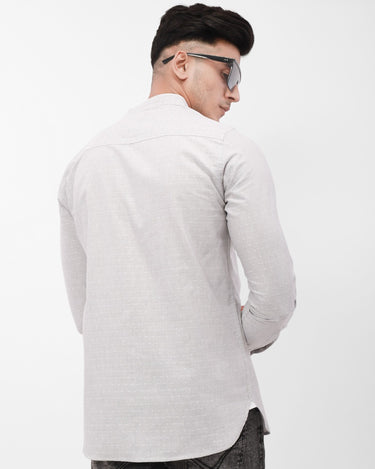 Men's Grey Casual Shirt - FMTS21-31493