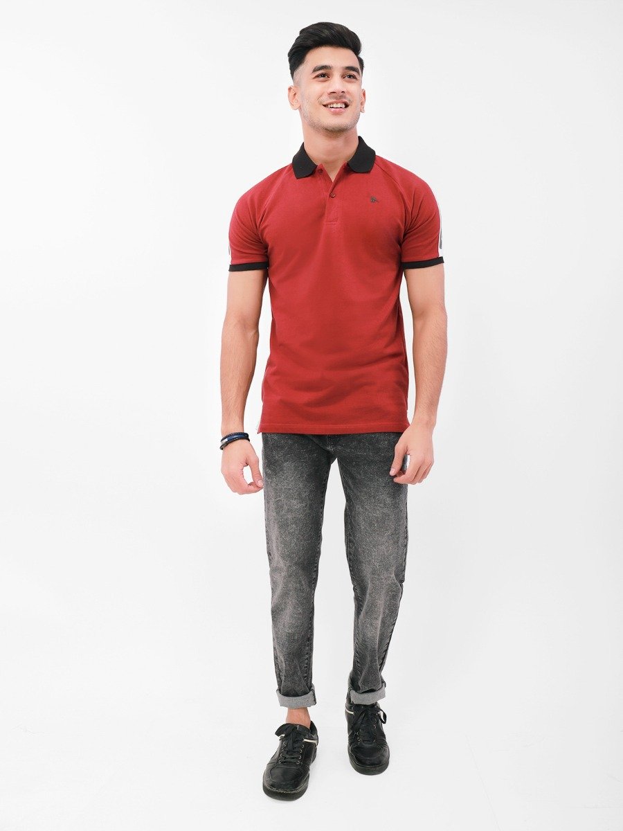 Men's Red Polo Shirt - FMTCP21-020