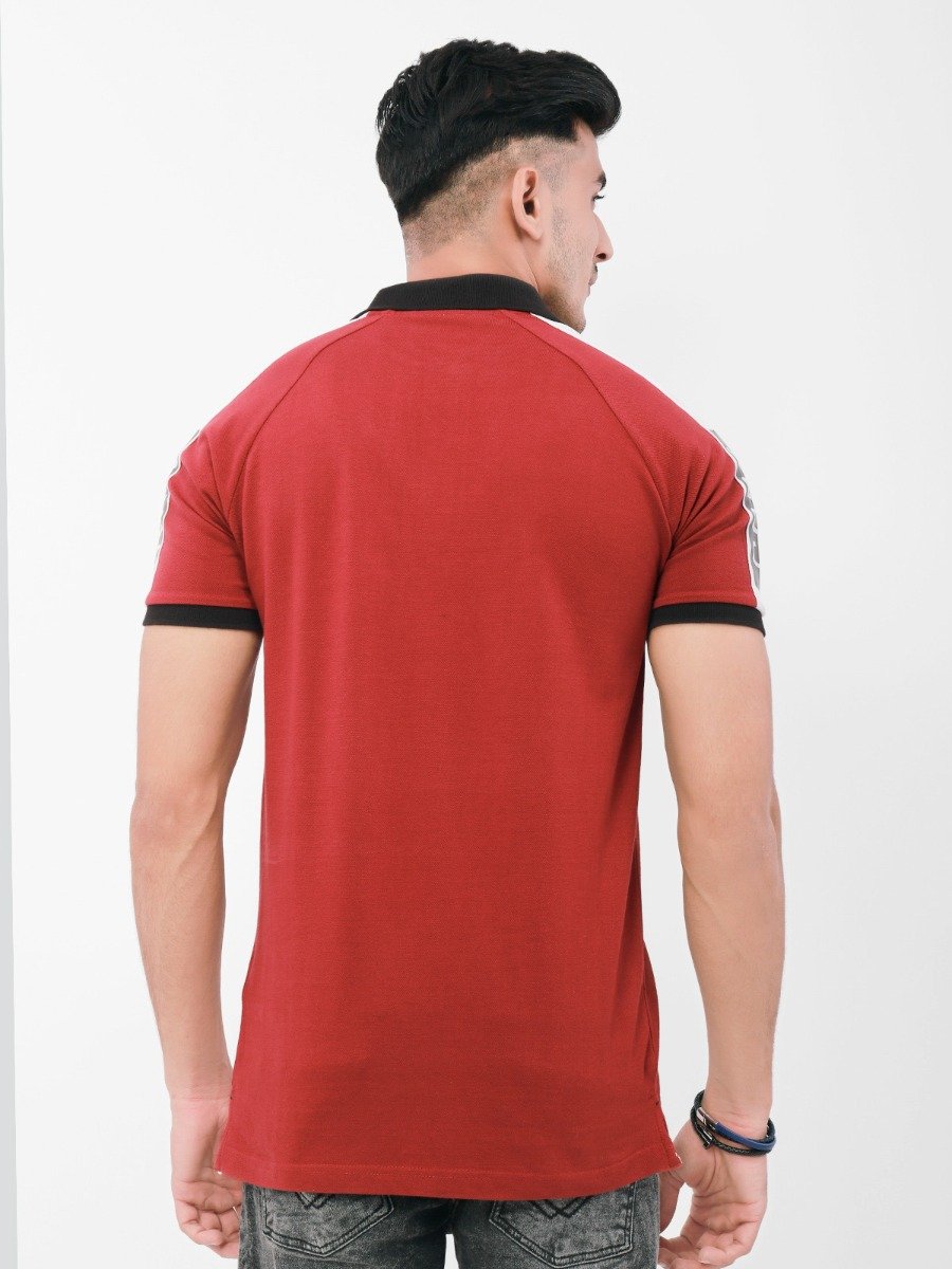 Men's Red Polo Shirt - FMTCP21-020