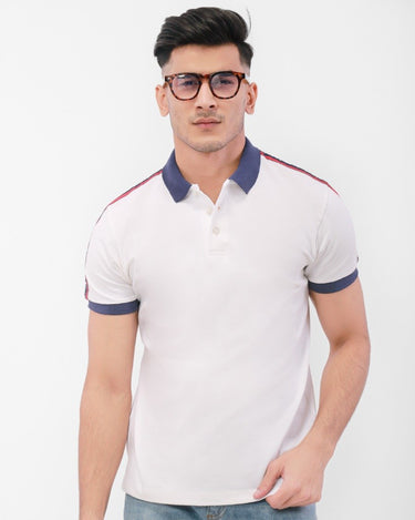 Men's White Polo Shirt - FMTCP21-010