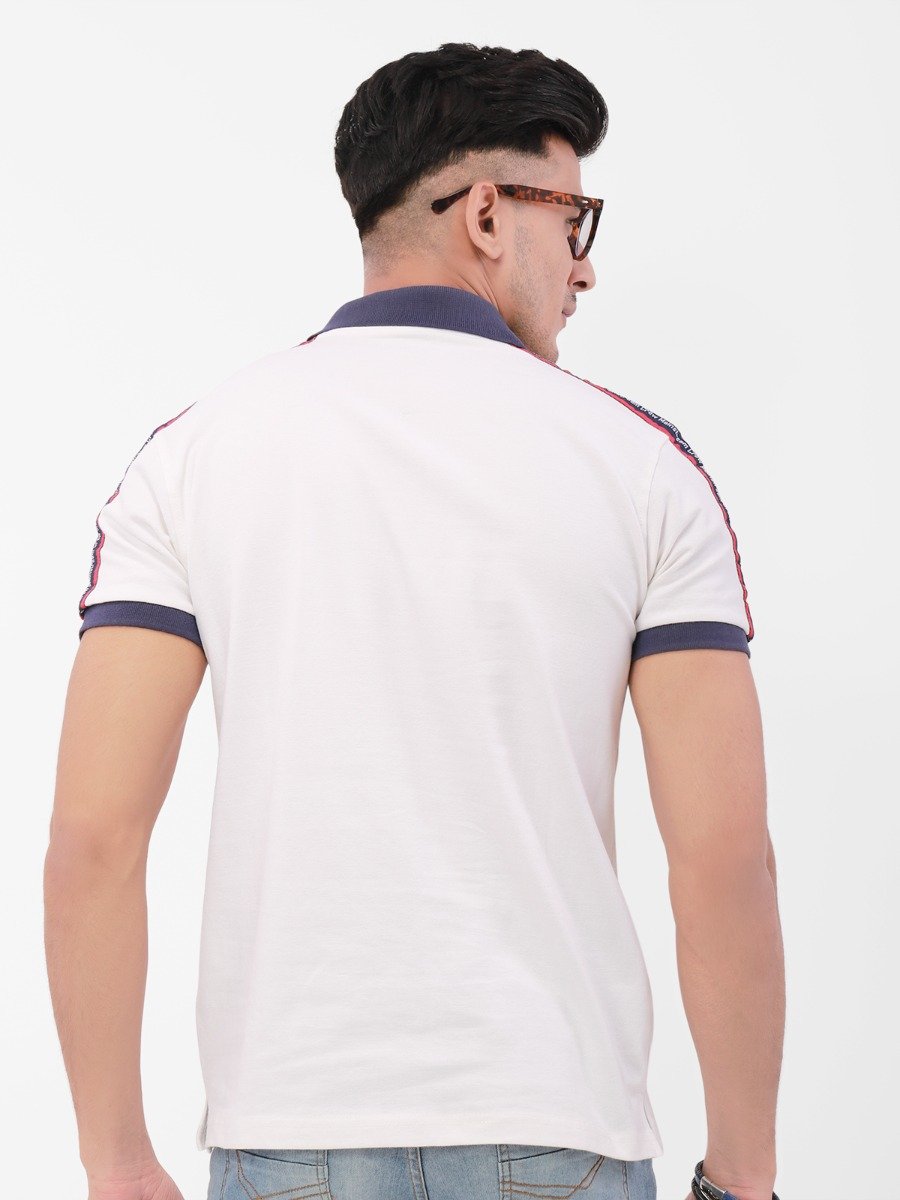 Men's White Polo Shirt - FMTCP21-010