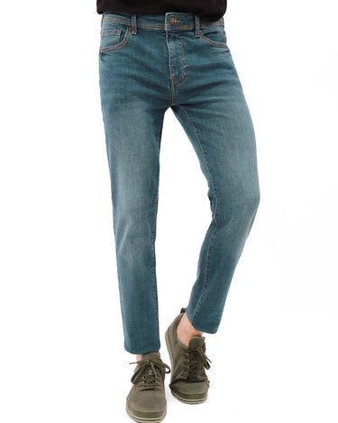 Men's Teal Blue Denim Jeans - FMBP21-025