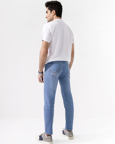 Men's Denim Blue Denim Jeans - FMBP21-022