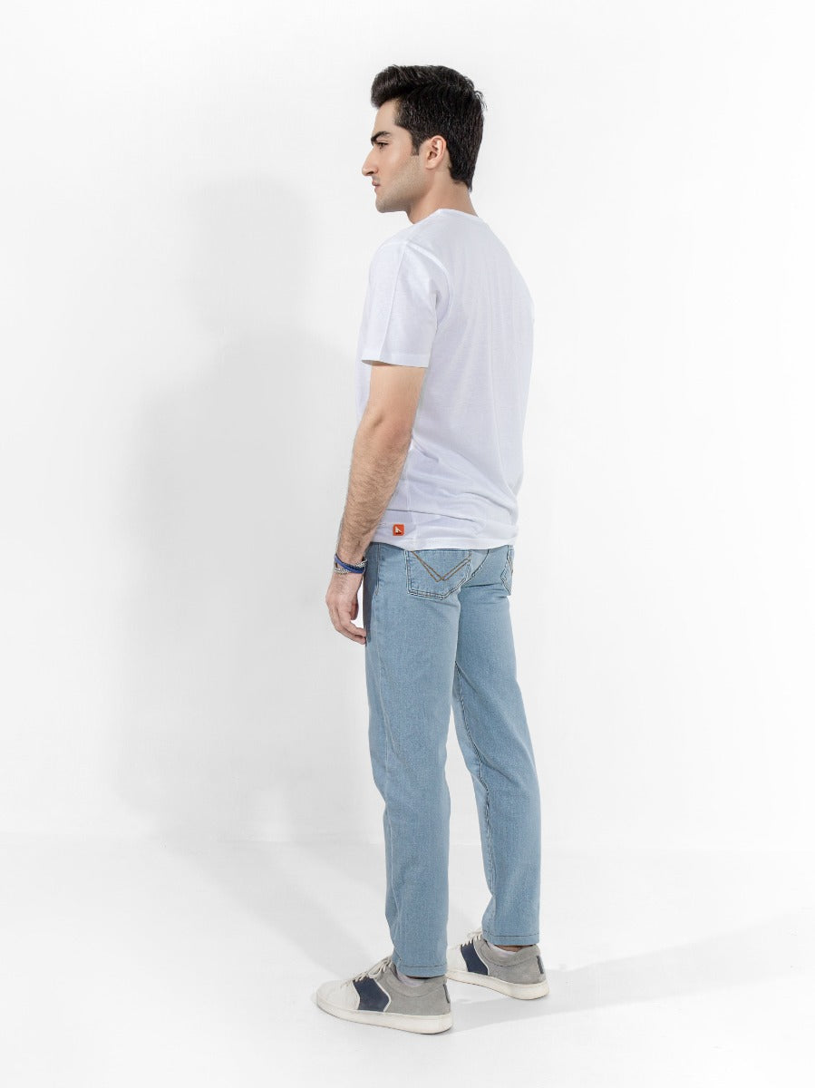 Men's Light Blue Denim Jeans - FMBP21-020
