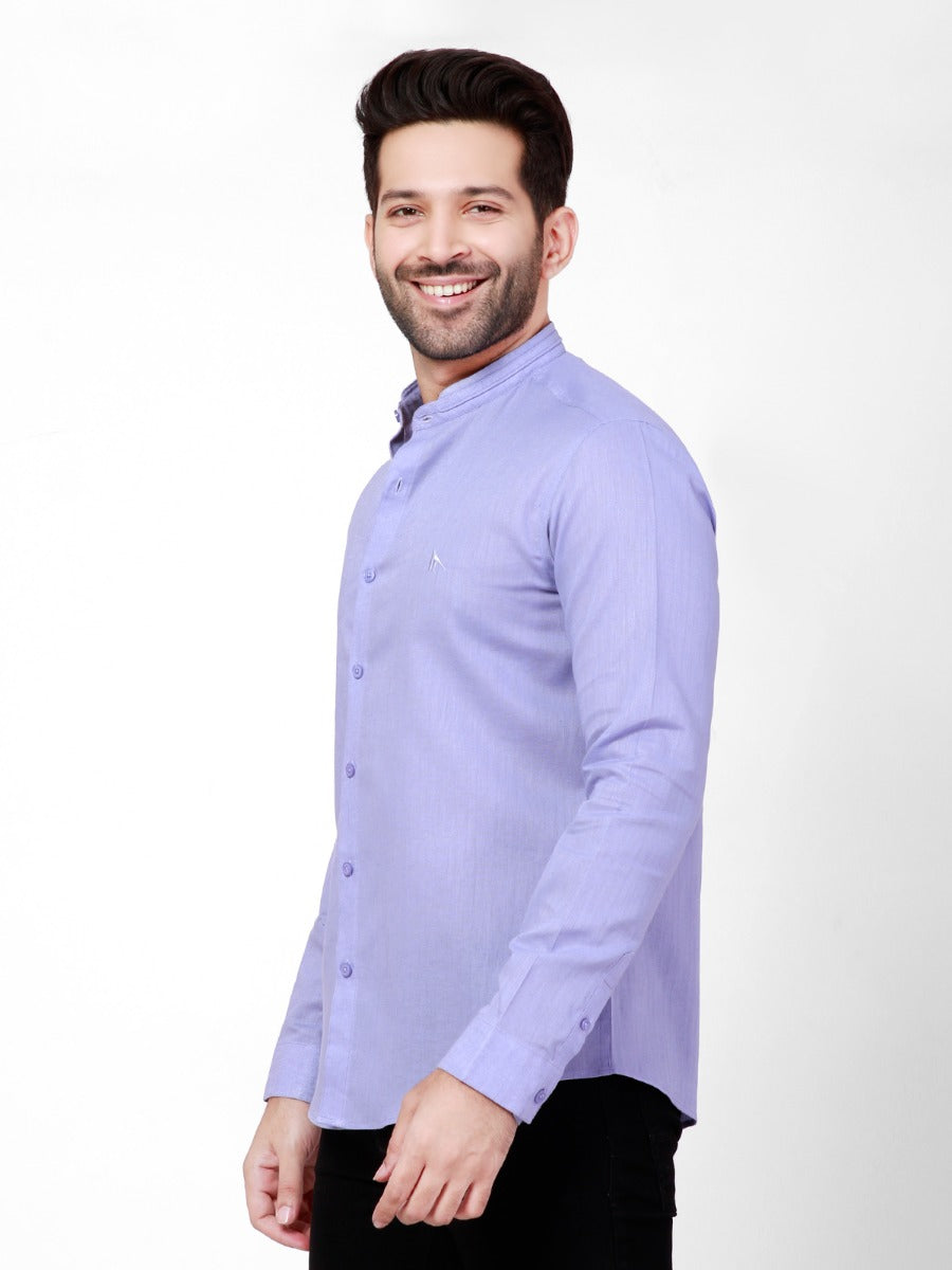 Men's Lilac Casual Shirt - FMTS21-31473