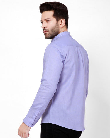 Men's Lilac Casual Shirt - FMTS21-31473