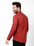 Men's Rust Casual Shirt - FMTS21-31488