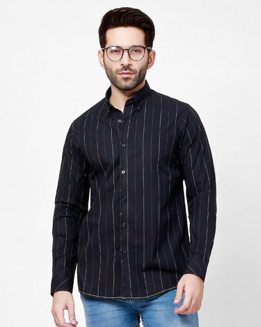 Men's Black Casual Shirt - FMTS21-31492