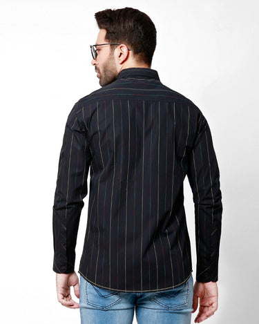 Men's Black Casual Shirt - FMTS21-31492