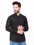 Men's Black Casual Shirt - FMTS21-31489