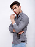Men's Grey Casual Shirt - FMTS20-31349