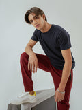 Men's Navy Crew Neck Basic Tee - FMTBT22-003