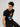Men's Black Crew Neck Graphic Tee - FMTGT22-007