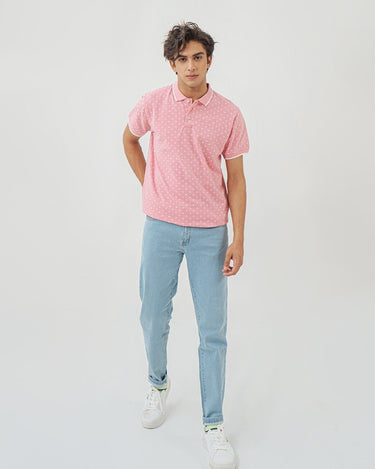 Men's Pink Polo Shirt - FMTPP22-002