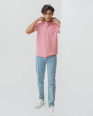 Men's Pink Polo Shirt - FMTPP22-002